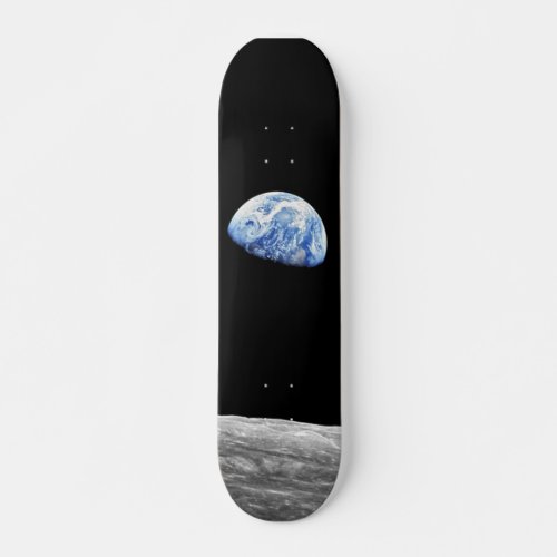 NASA Apollo 8 Earthrise Moon Lunar Orbit Photo Skateboard