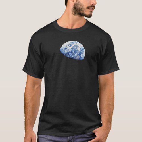 NASA Apollo 8 Earthrise Moon Lunar Orbit Photo T_Shirt