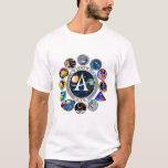 NASA Apollo Program Missions Patch Badge T-Shirt<br><div class="desc">This T-Shirt is a gift for all Space and Nasa lover and for Apollo program lover</div>