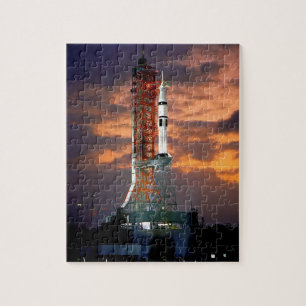 NASA Apollo Soyuz Launch Vehicle Sunrise Launchpad Jigsaw Puzzle