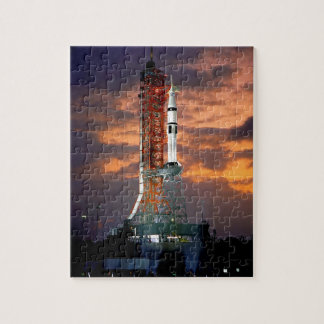NASA Apollo Soyuz Launch Vehicle Sunrise Launchpad Jigsaw Puzzle