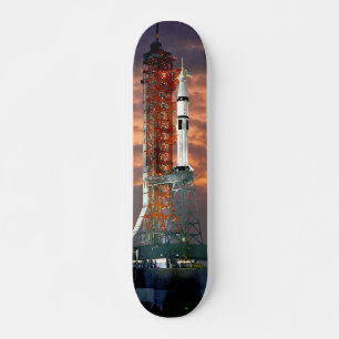 NASA Apollo Soyuz Launch Vehicle Sunrise Launchpad Skateboard Deck