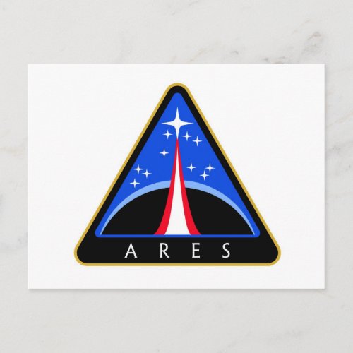 NASA Ares Rocket Logo Postcard