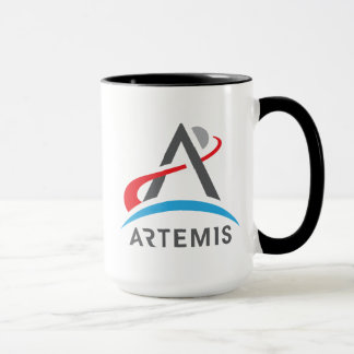 NASA Artemis Logo Eclipse Black Trim Mug