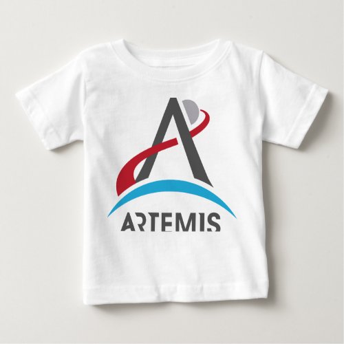 NASA Artemis Program Logo Mars 2024 Astronaut Baby T_Shirt