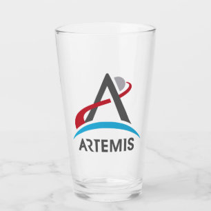 NASA Artemis Program Logo Mars 2024 Astronaut Glass
