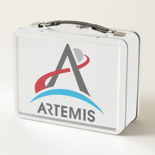 NASA Artemis Program Logo Mars 2024 Astronaut Metal Lunch Box