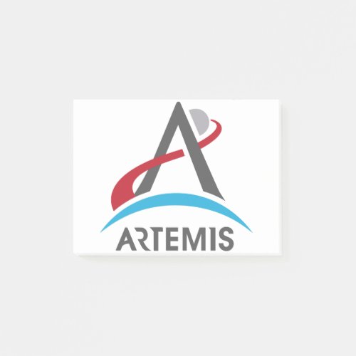 NASA Artemis Program Logo Mars 2024 Astronaut Post_it Notes