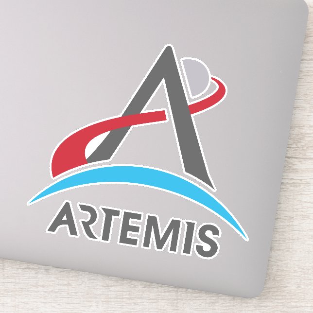 NASA Artemis Program Logo Mars 2024 Astronaut Sticker (Detail)