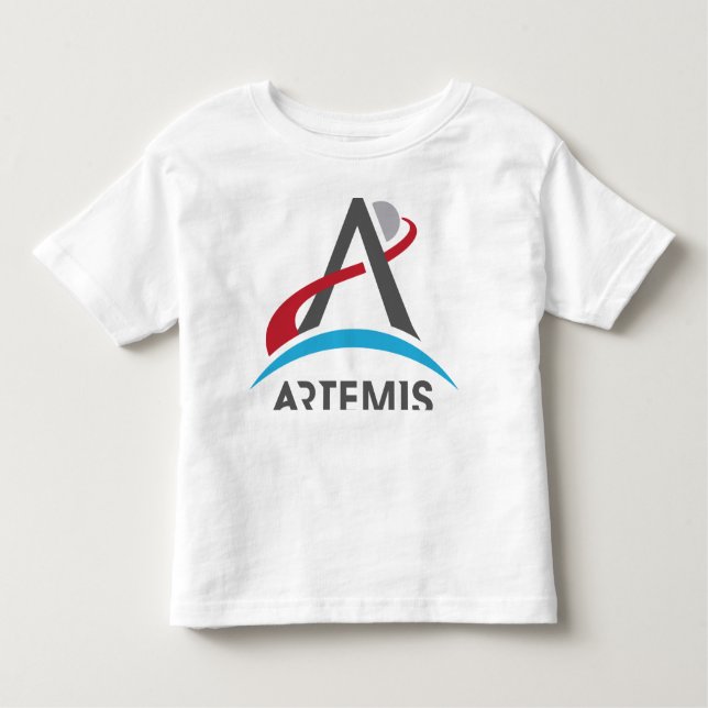 NASA Artemis Program Logo Mars 2024 Astronaut Toddler T-shirt (Front)