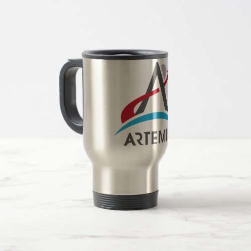 NASA Artemis Program Logo Mars 2024 Astronaut Travel Mug