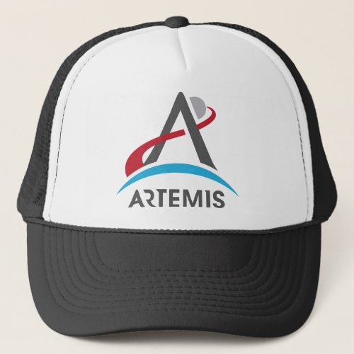 NASA Artemis Program Logo Mars 2024 Astronaut Trucker Hat