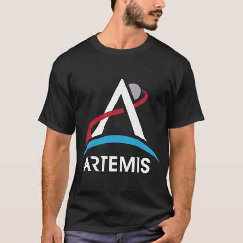NASA Artemis Program Logo Mars 2024 Space Astronau T_Shirt