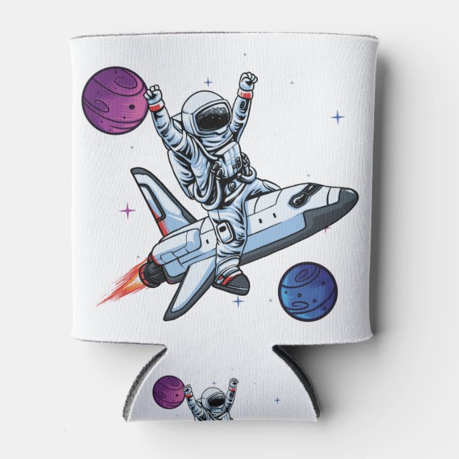 nasa astronauts on space shuttle can cooler (Front)