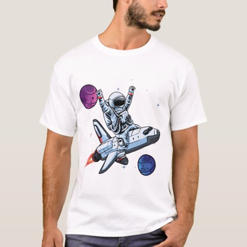 nasa astronauts on space shuttle T_Shirt
