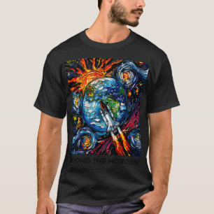 Nasa Beyond he Horizon (black type) T-Shirt