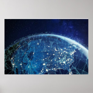 NASA / Earth / Universal Night LIght Poster