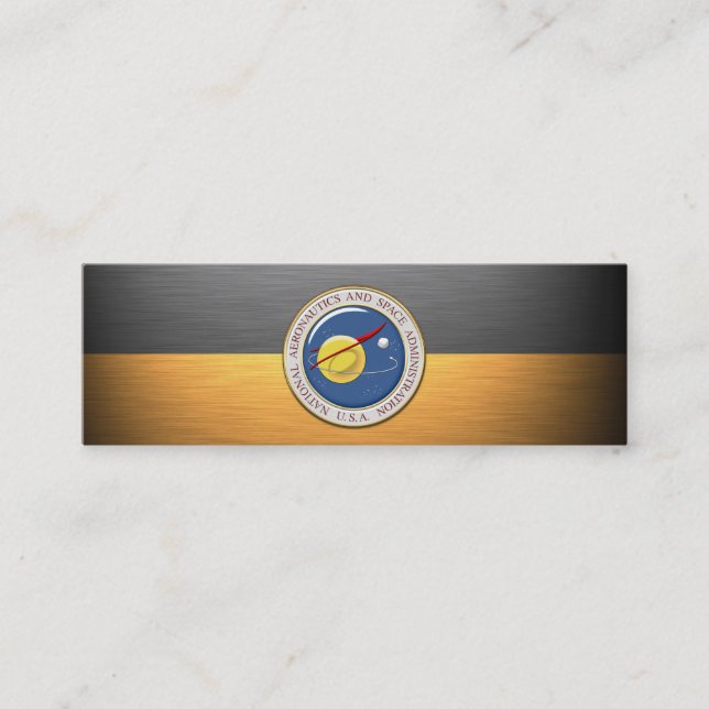 NASA Emblem [3D] Mini Business Card (Front)