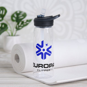 NASA Europa Clipper Logo Clear 25 oz Water Bottle