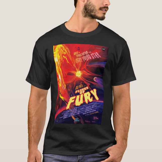 NASA Exoplanet Travel Bureau Flares of Fury T-Shirt (Front)