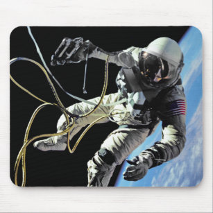 NASA First American Astronaut Spacewalk Photo Mouse Pad