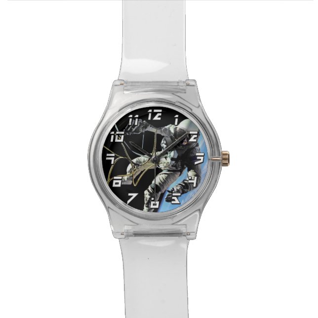 NASA First American Astronaut Spacewalk Photo Wrist Watch (Close Up)