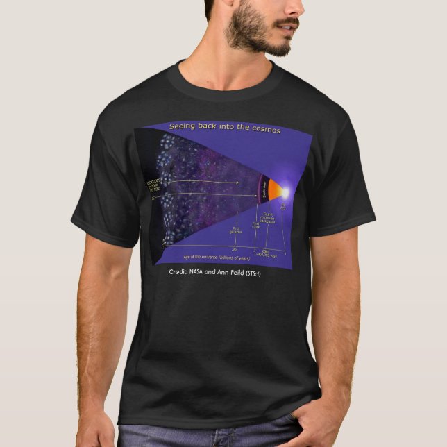 NASA first galaxies illustration,  T-Shirt (Front)