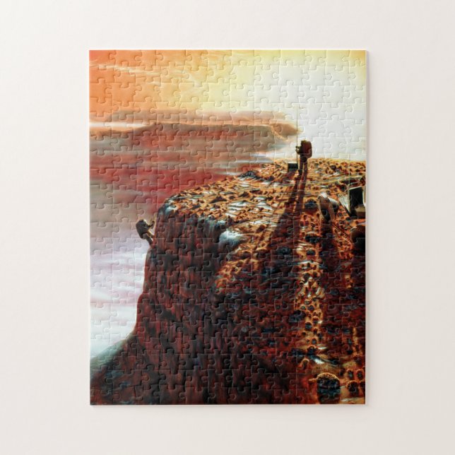 NASA First Trip To Planet Mars Artist Concept Jigsaw Puzzle (Vertical)