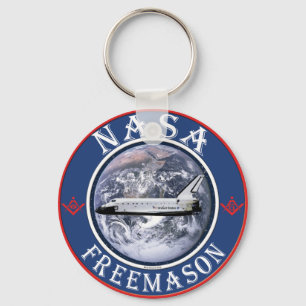 NASA  Freemason Keychain