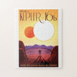 Nasa Future Travel Poster - Relax On Kepler 16b Jigsaw Puzzle at Zazzle