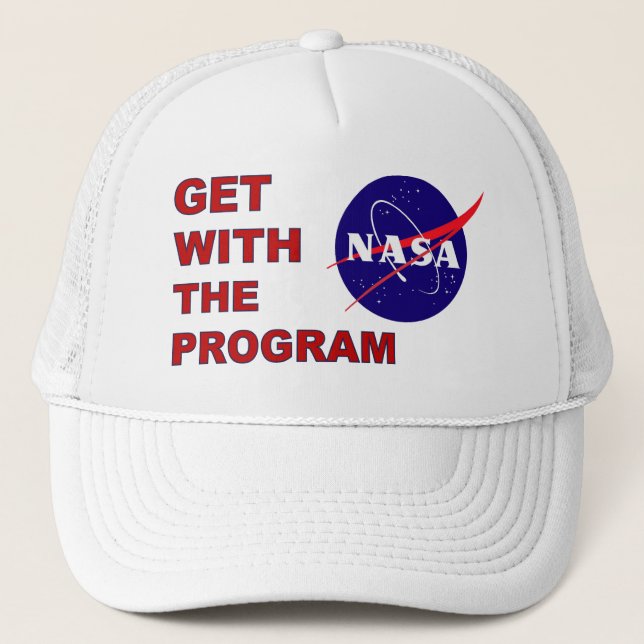 NASA Get With The Program Trucker Hat (Front)