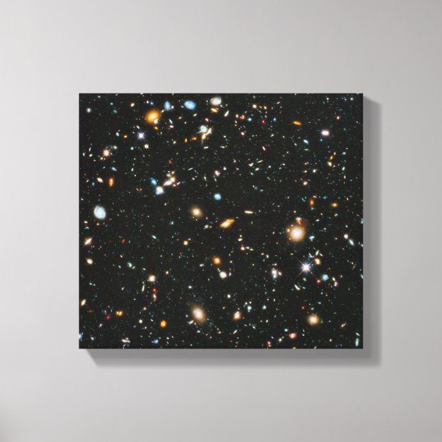 NASA Hubble Ultra Deep Field Galaxies Canvas Print (Front)