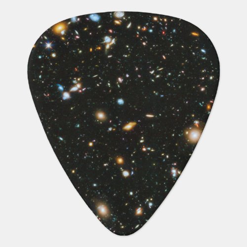 NASA Hubble Ultra Deep Field Galaxies Guitar Pick
