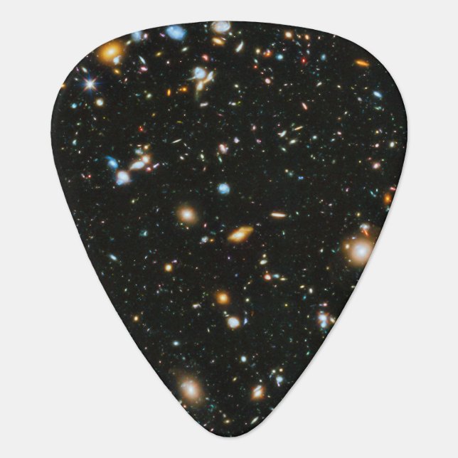 NASA Hubble Ultra Deep Field Galaxies Guitar Pick (Front)