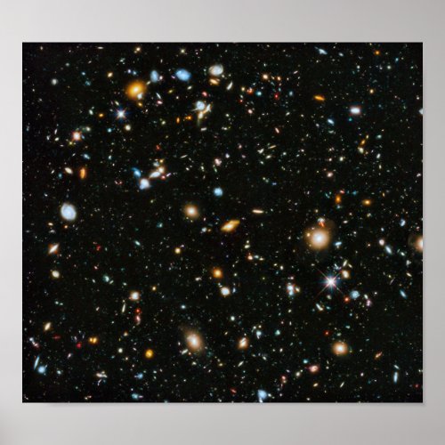 NASA Hubble Ultra Deep Field Galaxies Poster