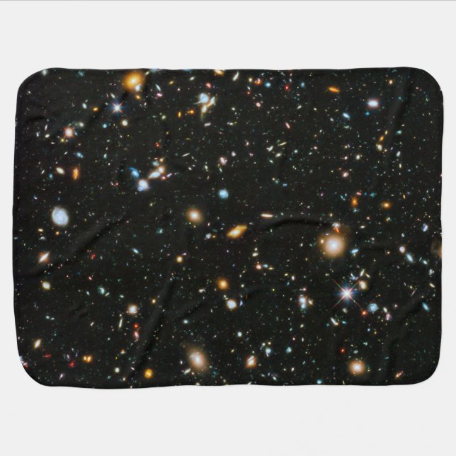 NASA Hubble Ultra Deep Field Galaxies Stroller Blanket (Horizontal)