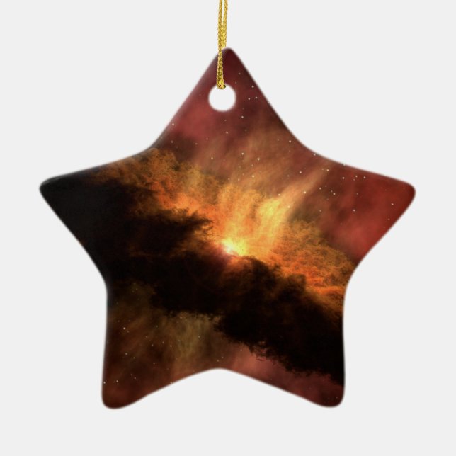 NASA Infrared Planet Forming Disk Ceramic Ornament (Front)
