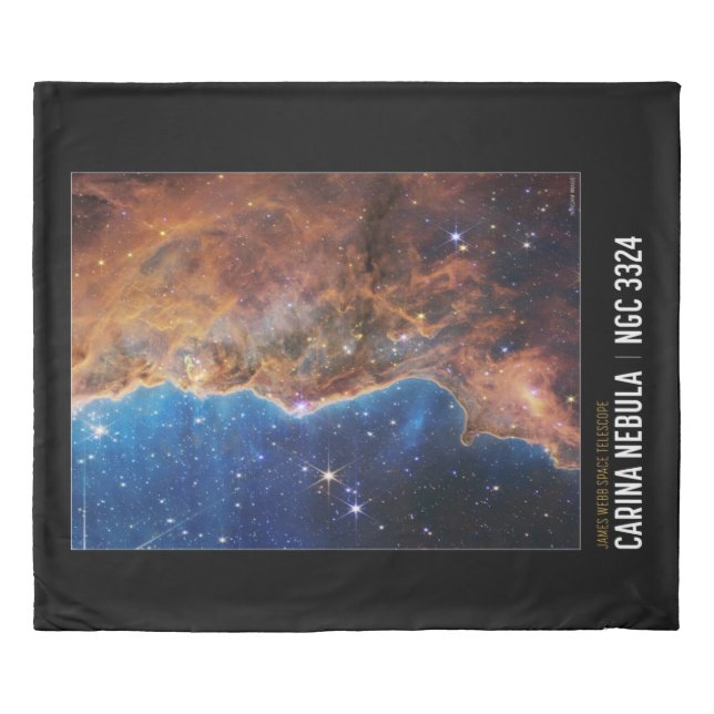 NASA James Webb Cosmic Cliffs Space Duvet Cover (Front)