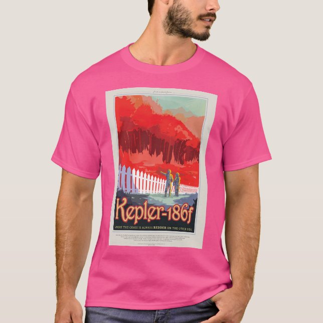 Nasa Jpl Exoplanet Travel Bureau Kepler-186F (8K R T-Shirt (Front)
