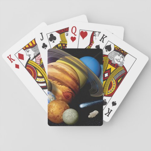 NASA JPL Solar System Planets Montage Space Photos Playing Cards