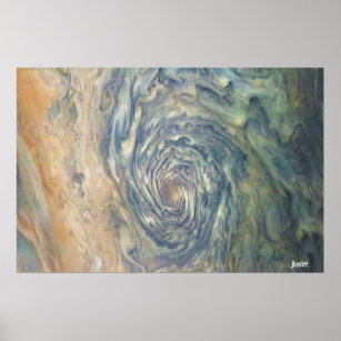 NASA / Juno / Jupiter / Storm Clouds / Poster