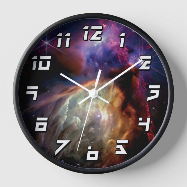 NASA JWST Rho Ophiuchi Star Forming Region Clock (Front)