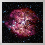 Nasa Jwst Wolf-rayet Star Wr 124  Poster at Zazzle
