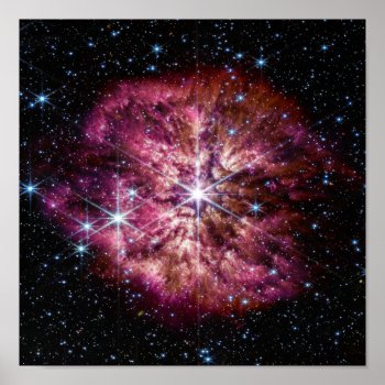 Nasa Jwst Wolf-rayet Star Wr 124  Poster by FinalFrontier at Zazzle