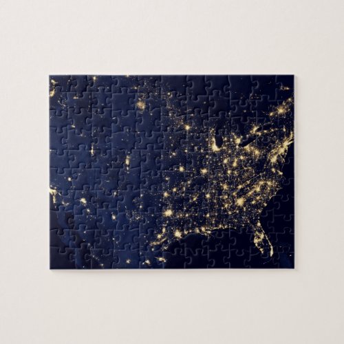 Nasa Lights from Space USA Jigsaw Puzzle