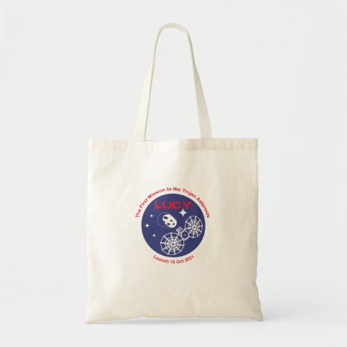 NASA Lucy mission logo launch date 16 Oct 2021 pi Tote Bag