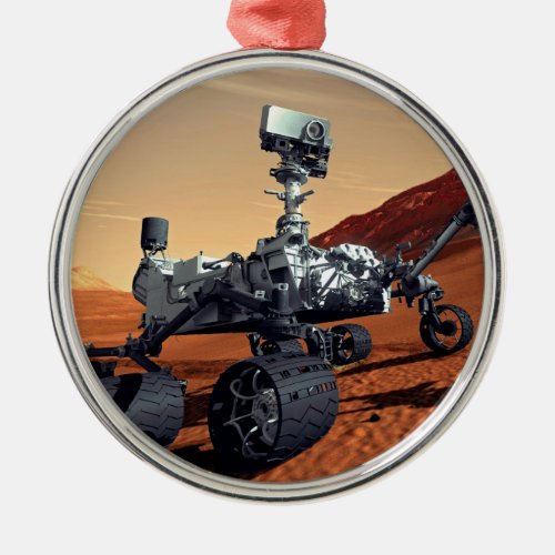 NASA Mars Curiosity Rover Artist Concept Metal Ornament