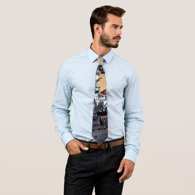 NASA Mars Curiosity Rover Artist Concept Neck Tie (In Situ)