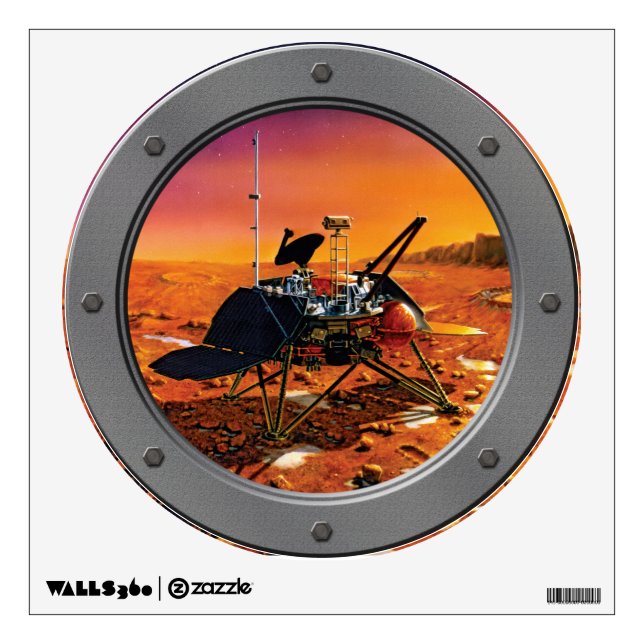 NASA Mars Polar Lander Porthole Window View Wall Sticker (Front)