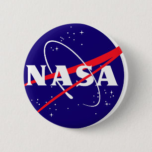 NASA Meatball Logo Button
